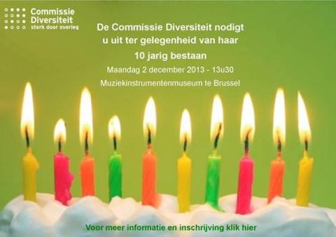 Viering 10 jaar Commissie Diversiteit